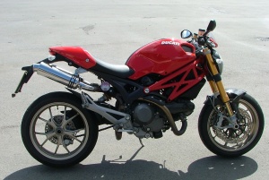 Ducati Monster 696 Round Big Bore XLS Polished Stainless Exhausts