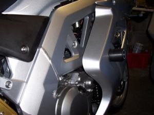 Suzuki SV650 Full-Faired (2003-2012) R&G Classic Style Crash Protectors - CP0124BL