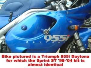 Triumph Sprint ST (1998-2004) R&G Classic Style Crash Protectors - CP0036BL