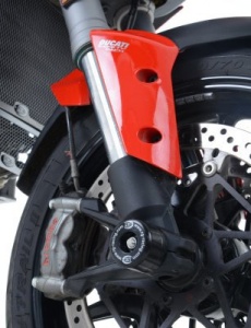 Ducati Monster 1200S (2017-2020) R&G Fork Protectors (Large Bobbins)  - FP0175BK