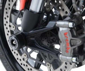 Ducati Monster 1200S (2017-2020) R&G Fork Protectors (Large Bobbins)  - FP0175BK