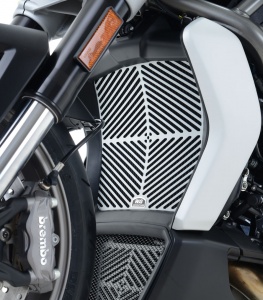 Ducati XDiavel (2016-2020) R&G Brushed Aluminium Radiator Guard - RAD0201SI