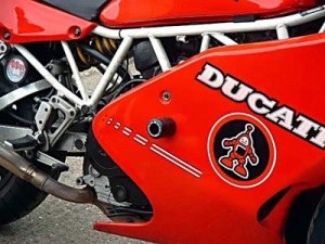 Ducati 750SS (1991-1993) R&G Classic Style Crash Protectors - CP0074BL