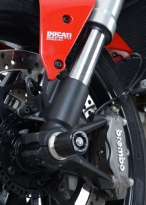 Ducati Monster 1200 (2014-2016) R&G Fork Protectors (Small Bobbins) - FP0097BK