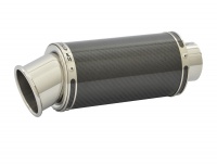 SP Engineering 50.9mm Slip On Round Big Bore Xtreme Carbon Fibre Exhaust