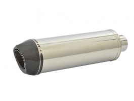 BMW S1000XR (2015-2019) Round Carbon Outlet Diabolus XLS Polished Stainless Exhaust