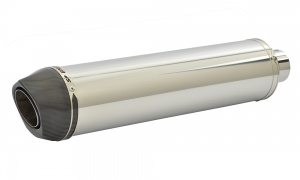 Ducati Monster 900 (93-03) Round Carbon Outlet Diabolus XL Polished Stainless Exhausts