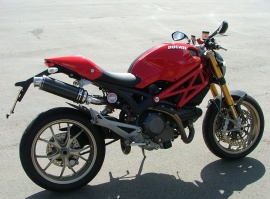 Ducati Monster 696 Round Big Bore XLS Carbon Fibre Exhausts