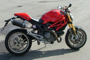 Ducati Monster 696 Round Moto GP XLS Carbon Fibre Exhausts