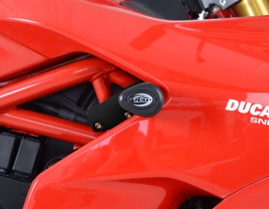 Ducati Supersport / S (2017-2022) R&G Aero Style Crash Protectors (Non Drill) - CP0428BL/WH