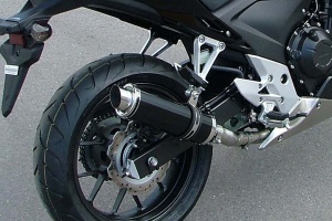 Honda CBR500R (2013-2015) Round Moto GP XLS Satin Black Exhaust