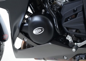 Kawasaki Ninja 250 (2013-2017) R&G Engine Case Cover Kit (2pc) - KEC0048BK