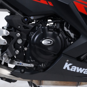 Kawasaki Ninja 250 (2018-2020) R&G Engine Case Cover Kit (2pc) - KEC0115BK