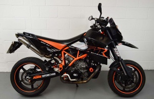 KTM 950 SM Round Big Bore XL Polished Stainless Bolt On Exhausts