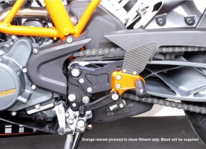 KTM 125 Duke (2011-2016) MG Biketec Rear Sets - spengineering.co.uk