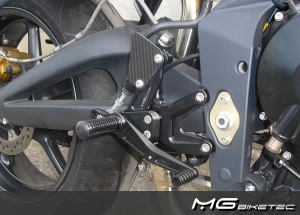 Triumph Street Triple 675 (2008-2012) MG Biketec Rear Sets - 2500-914507