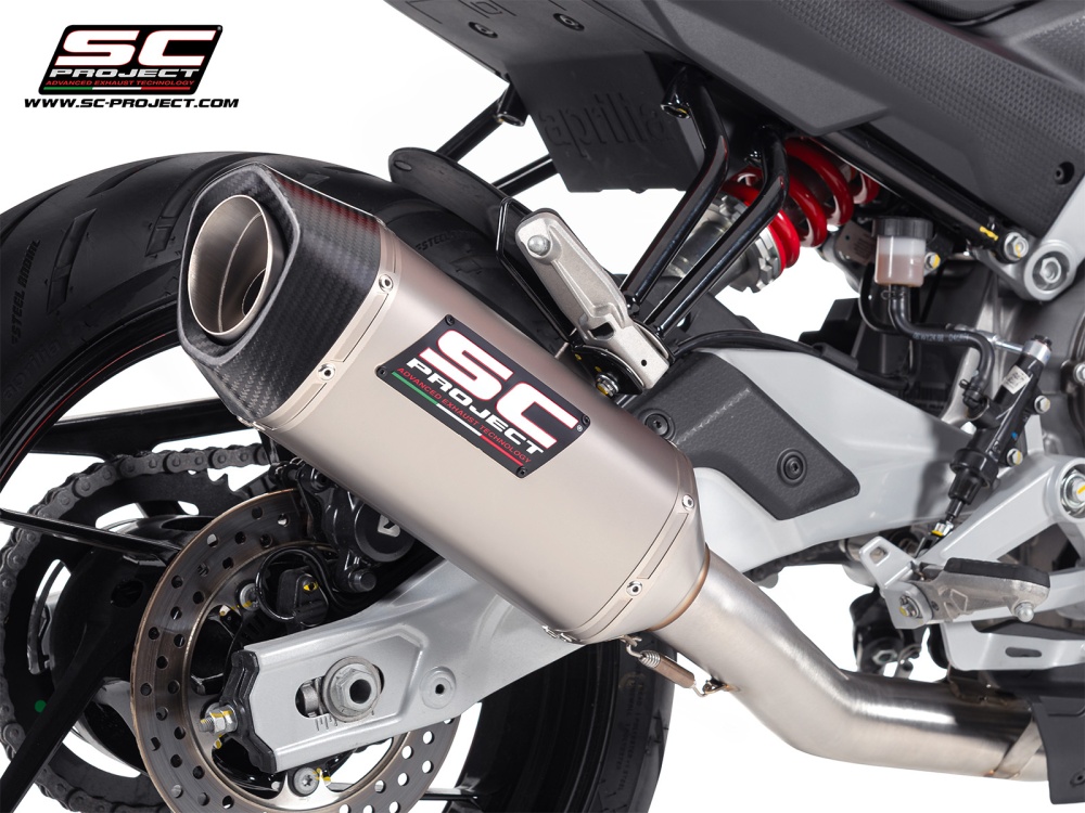 Aprilia Tuono 457 (2025+) SC Project SC1-S Titanium Exhaust|A30B-AC124T ...