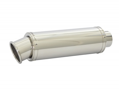 Kawasaki Versys 650 (2015-2020) Round Big Bore Stubby Polished Stainless Full Exhaust System