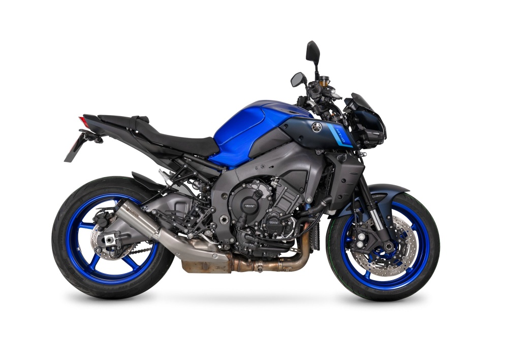 Scorpion Red Power Brushed Stainless Exhaust - Yamaha MT-10 (2022