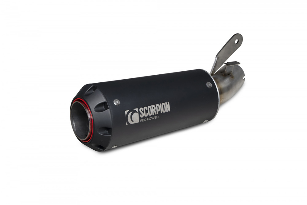Scorpion Red Power Ceramic Black Exhaust Suzuki GSX-S1000 GT