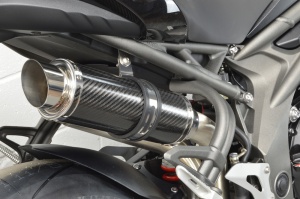 Triumph Speed Triple 1050 (2016-2017) Round Moto GP Stubby Carbon Fibre Exhausts
