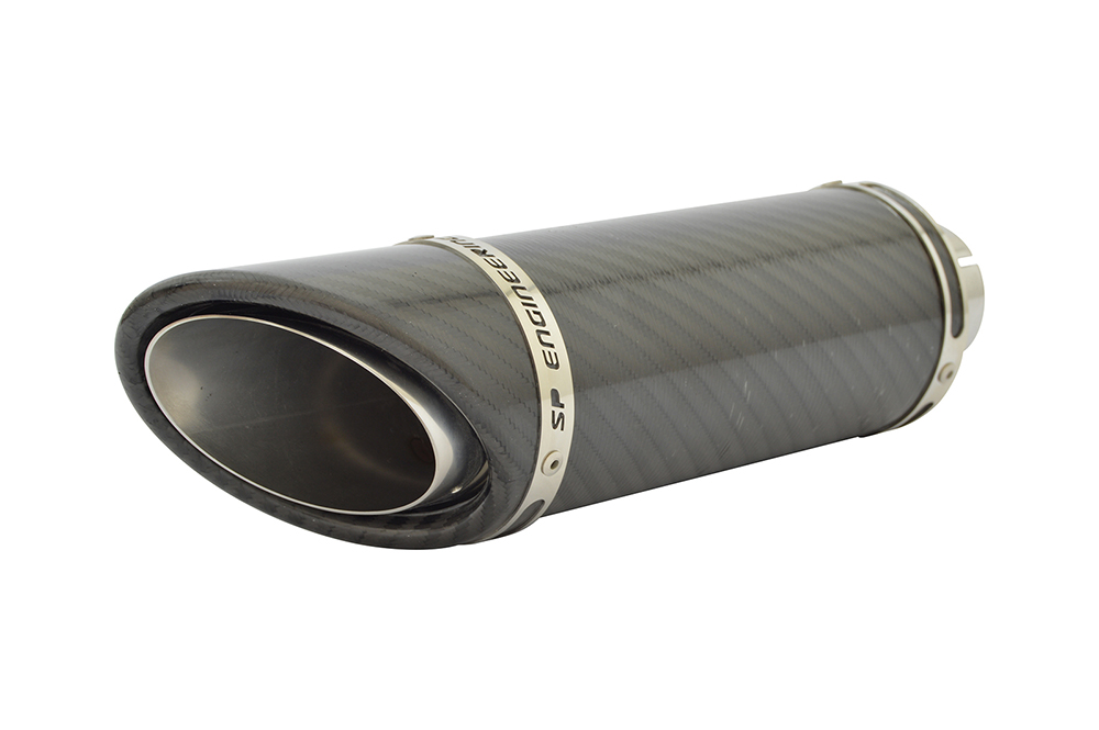 SP Engineering 50.9mm Slip On Round SC-1 Xtreme Carbon Fibre Exhaust ...