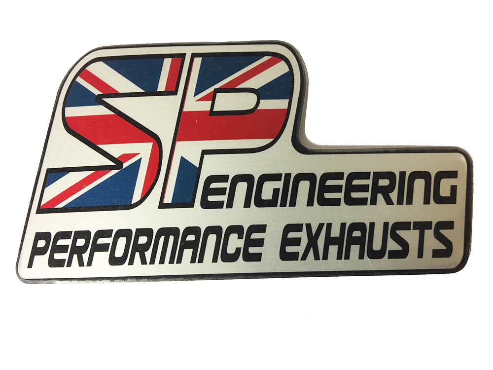 SP Engineering Exhaust Sticker spengineering.co.uk