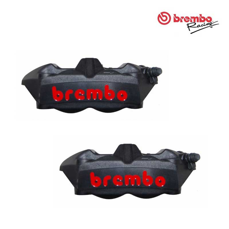 Brembo M4 108mm Monobloc Radial Brake Caliper Set Black spengineering.co.uk