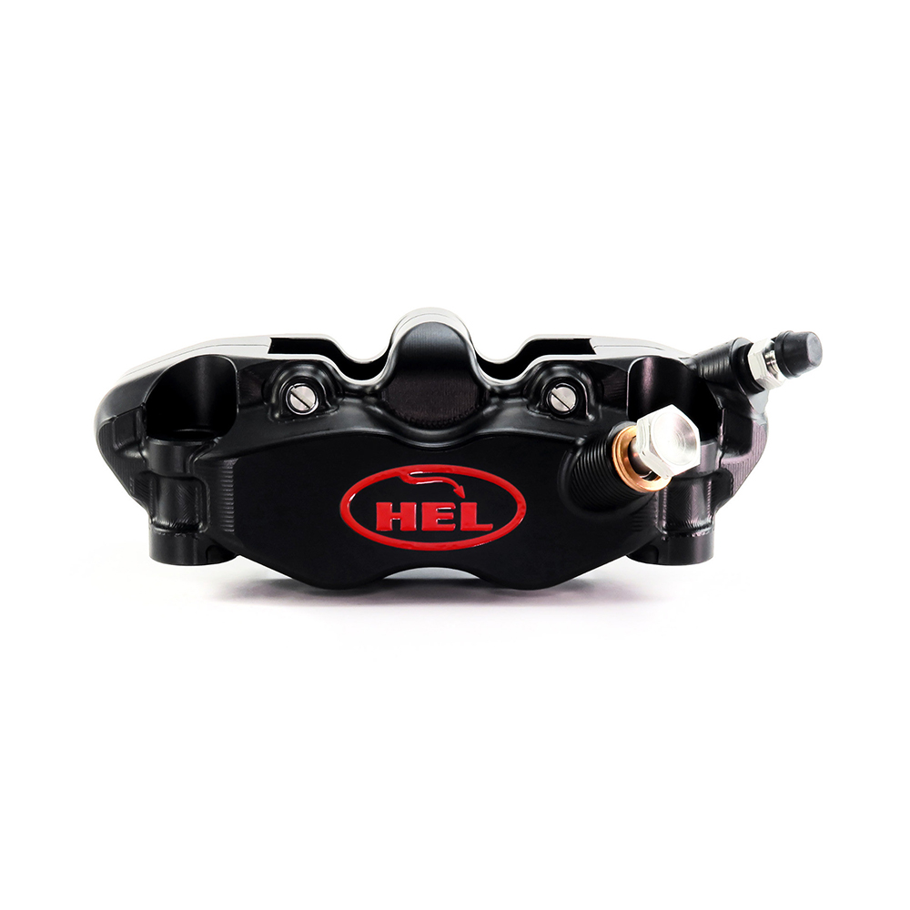 HEL V2 108mm Solid Billet 4 Piston Radial Front Brake Caliper with Flat