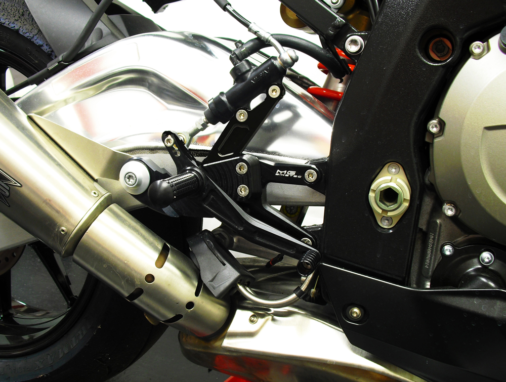 BMW S1000RR (2010-2014) MG Biketec Rear Sets - spengineering.co.uk