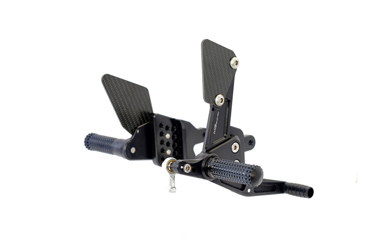 Yamaha YZF-R1 (2007-2008) MG Biketec Rear Sets - spengineering.co.uk