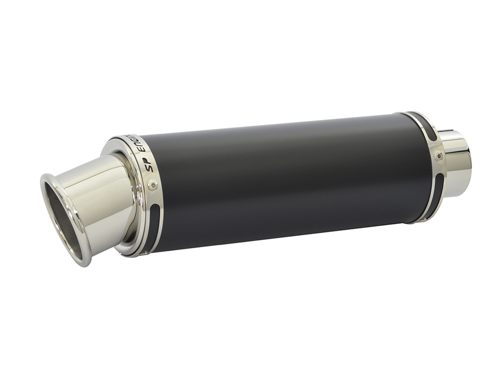 Honda NC750X Round Big Bore Stubby Black Exhaust - spengineering.co.uk