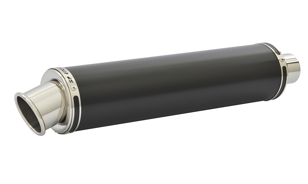 SP Engineering Slip On Round Big Bore XL Satin Black Exhaust ...