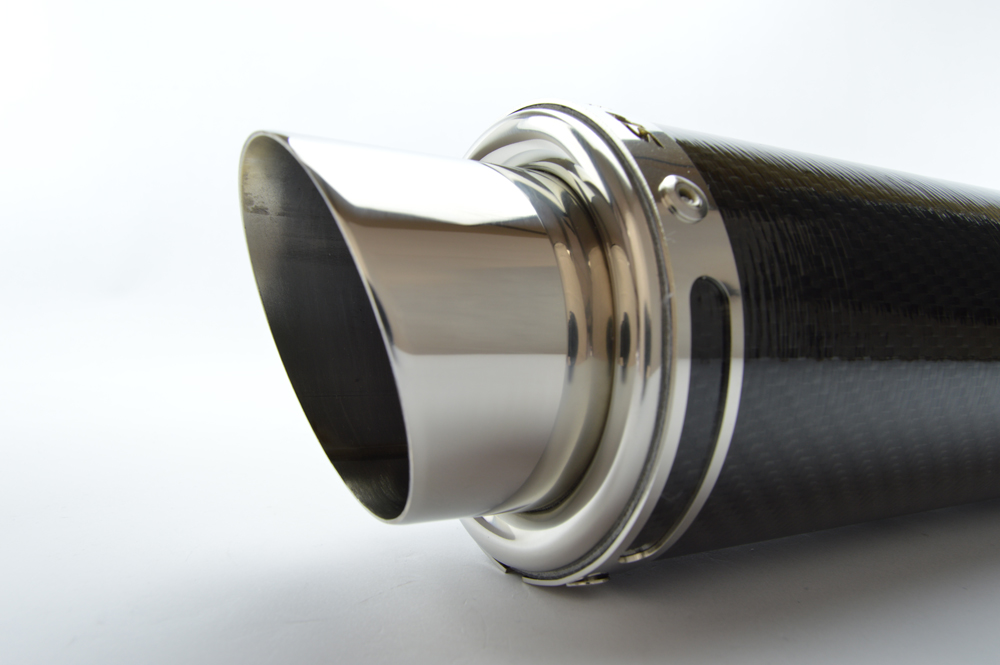 Triumph Speed Triple (11-15) Low Slung 3-1 Round Moto GP Stubby Carbon ...