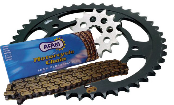 Yamaha YZ125 J-K 97-98 AFAM Recommended Chain And Sprocket Kit