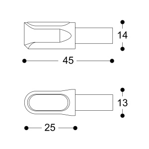 Barracuda M-LED B-Lux Indicators Black Aluminium