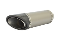 SP Engineering 50.9mm Slip On Round SC-1 Xtreme Plain Titanium Exhaust