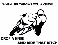 Biker Mug - When Life Throws You A Curve