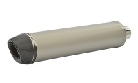 Aprilia RSV Tuono (02-05) Round Carbon Outlet Diabolus XL Plain Titanium Exhaust