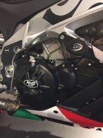 Aprilia RSV4 RR / RF (2015-2019) R&G Engine Case Cover Race Kit (2pc) - KEC0081R
