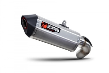 Scorpion Red Power Exhaust Brushed Stainless Kawasaki Ninja 1000SX