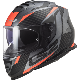 LS2 Storm Helmet - Racer Orange