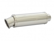 Aprilia RSV Tuono (02-05) Round Big Bore Stubby Polished Stainless Exhaust