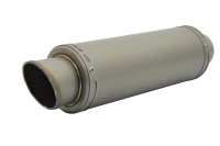 Aprilia RSV1000R (04-08) Round GP-R Stubby Plain Titanium Exhausts