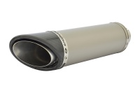 Ducati Monster 1200 (2017-2019) Round SC-1 Stubby Plain Titanium Exhaust