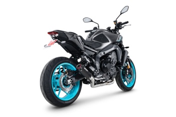 Scorpion Red Power Black Ceramic Exhaust - Yamaha MT-09 (2024+) - PYA130SYSBCER