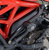 Ducati Monster 1200 / S / R (2014-2020) R&G Aero Style Crash Protectors - CP0368BL/WH